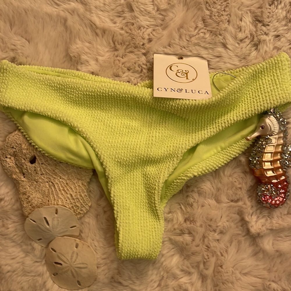 Cyn & Luca 💦 Bikini bottom only Citron  medium juniors - Picture 10 of 10